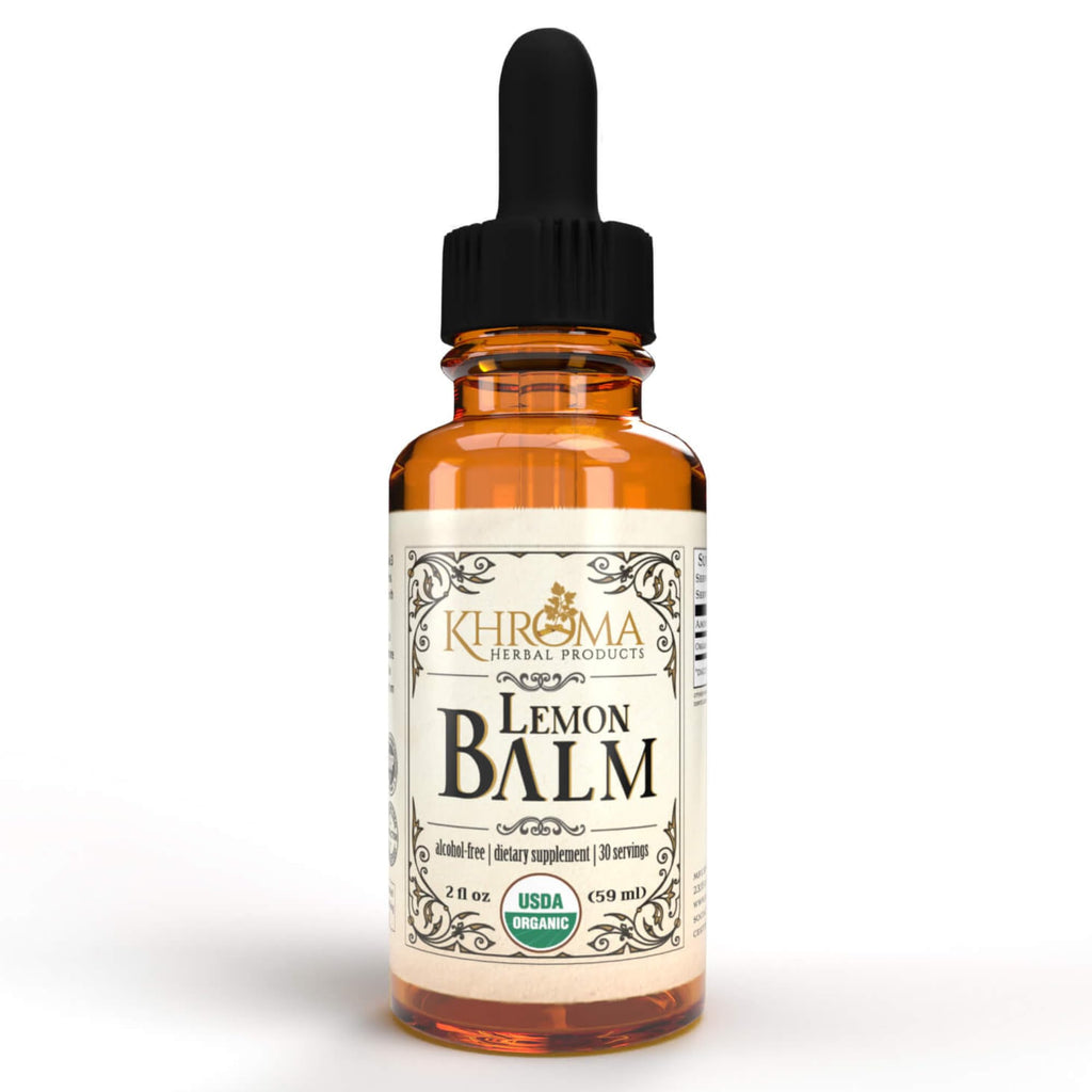Khroma Herbal Products Organic Lemon Balm 30 Servings - 800 MG Per Serving - 2 FL OZ Liquid - Melissa Officinalis