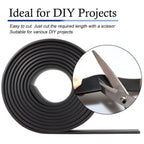 Neoprene Rubber Strips Self Adhesive Solid Rubber Sheets, Rolls & Strips for DIY Gaskets Crafts Pads Seals Warehouse Flooring Neoprene Sheet with Adhesive Backing (1" Wide x 1/5" Thick x 40' Long)