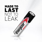 Energizer AA Batteries, MAX Double AA Battery Alkaline, 4 Count (Pack of 2)