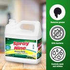 Spray Nine 26801-4PK Heavy Duty Cleaner, Degreaser & Disinfectant for Home, Yard Equipment, Automotive & More - Refill for Spray Bottle 1 Gallon (Pack of 4)