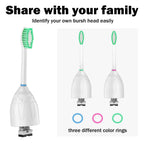 Replacement Toothbrush Heads for Philips Sonicare E-Series/Essence/Xtreme/Elite and Other Screw-on Electric Toothbrush Models, 12 Pack, Dupont Bristles