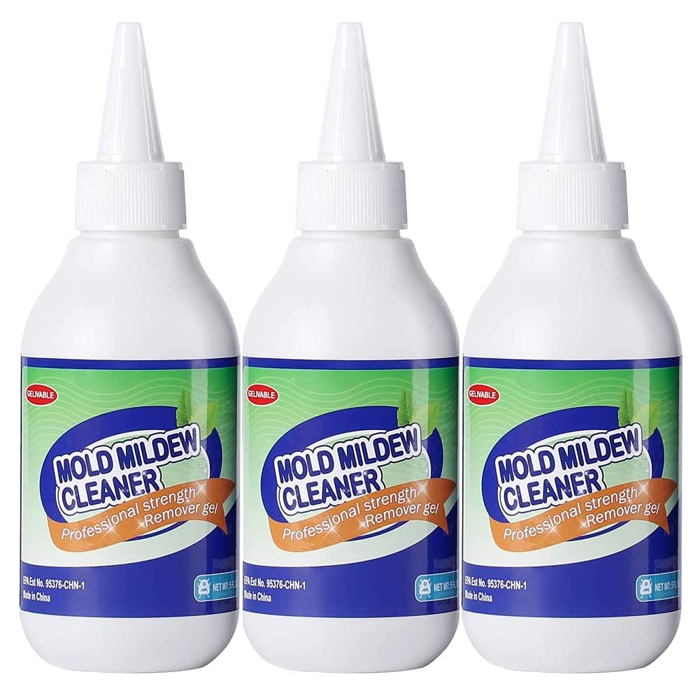 GELIVABLE Mold Remover Gel - Effective Mold Cleaner for Household Shower, Kitchen Sinks, Walls, Tiles, Grout, Bathrooms, Washing Machine and Refrigerator Strips - 15 Fl.Oz