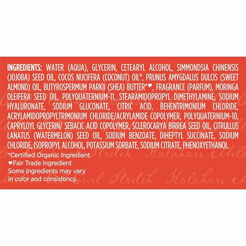 SheaMoisture Curl Stretch Multi-tasking Volume Cream Kalahari Melon Oil and a Tropical Vacation Scent With Hydrating Hyaluronic Serum, Defines Type 4 Curls For Days 11 Fl Oz