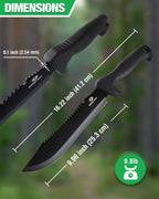 Mossy Oak 16" Heavy Duty Machete with Saw and Sheath