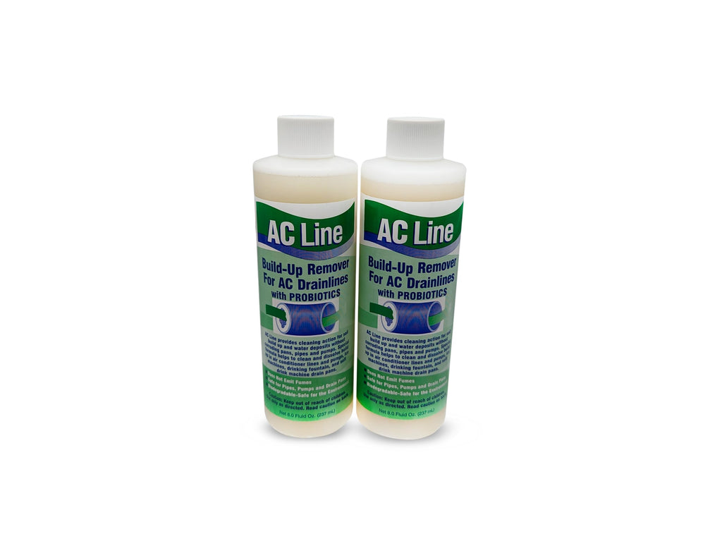 AC Drain Line Cleaner - 2 Pack / 6 Month Supply - Cleans HVAC drain lines, AC line cleaner, condensate lines, fountain drink drain lines and more