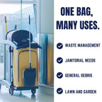 Plasticplace 35 Gallon Trash Bags │ 1.5 Mil │ Black Heavy Duty Garbage Can Liners │ 33" x 48" (100 Count)