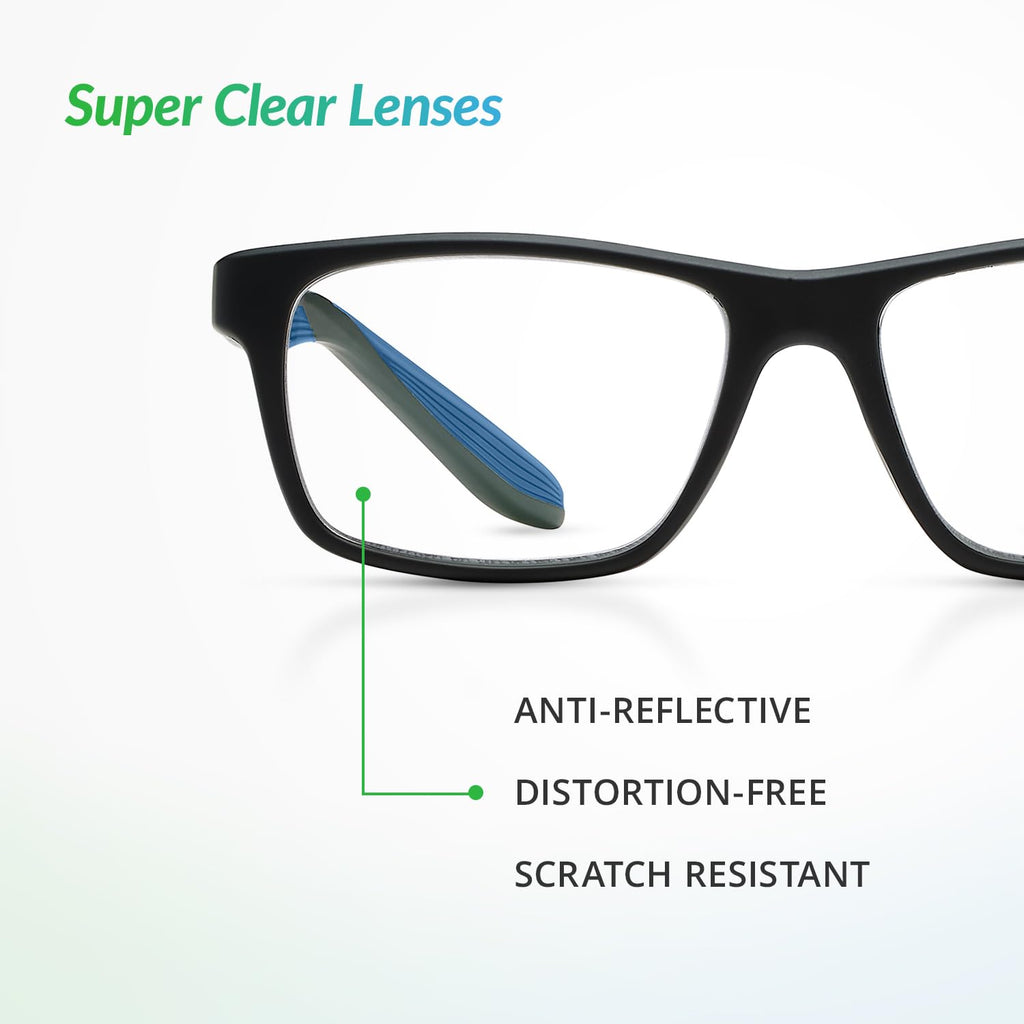 SPORTEX SAV Men's AR4163 Reading Glasses - Flexible, Durable, Lightweight, High-Performance Readers For Men