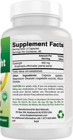 Best Naturals Eyebright 470 mg 180 Capsules (180 Count (Pack of 2))