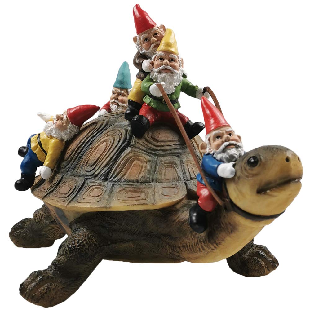 Sunthus Garden Gnomes Decorations for Yard Statues Turtle Outdoor Decor