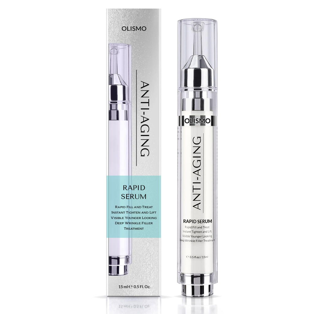 OLISMO Rapid Anti Wrinkle Serum, Advanced Wrinkle Cream for Women, Face Lift Cream, Instant Wrinkle Remover for Face, Eye Bag and Neck, Wrinkle Cream for Face Deep Wrinkles