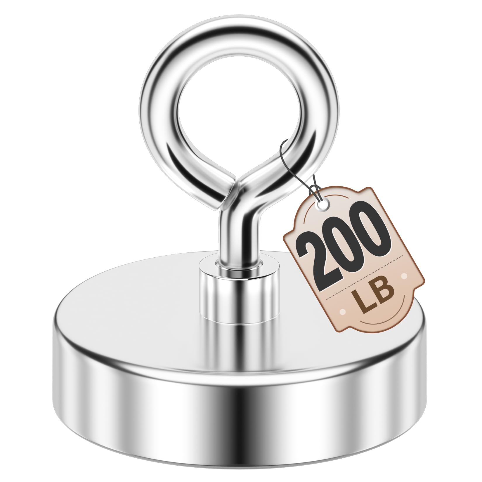 FINDMAG 200 LBS Fishing Magnet, 1.76 Inch Rare Earth Metal Pickup Magnet
