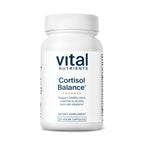 Vital Nutrients Cortisol Balance | Vegan Adrenal Support Supplements | Cortisol Manager Supports Energy & Stress Levels | Ashwagandha & Magnesium for Relaxation | Gluten, Dairy, Soy Free | 30 Capsules