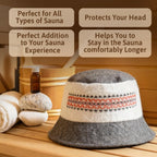 SHSH trade group Ukrainian Wool Sauna Hat Embroidered Ornament Vyshyvanka Ukraine Banya Bucket Sauna Hat for Women and Men Finnish Banya Cap