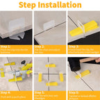 DGSL Tile Leveling System with Tile Plier - 300-Piece Tile Spacers Clips and 100-Piece Reusable Wedges - Tile Tools Set for Stone Installation (1/16 Inch Tile Spacers)