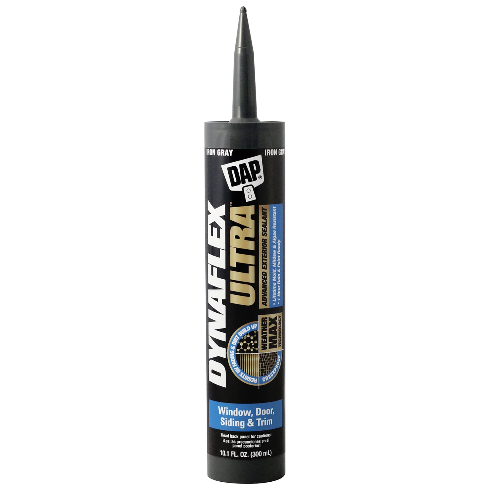 DAP Dynaflex Ultra Advanced Exterior Sealant, Iron Gray, 10.1 Oz (7079818215)
