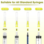 30 Gauge 1/2 Inch Disposable Needles with Caps - Luer Lock Lab Dispensing Accessories Individually Wrapped, Box of 50