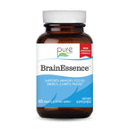PURE ESSENCE LABS Brain Essence - Memory Supplement & Vitamin for Men, Women & Adults - Herbal Booster for Memory, Focus, Clarity & Stress Relief - Bacopa Monnieri, Ashwagandha & More (30 Tablets)