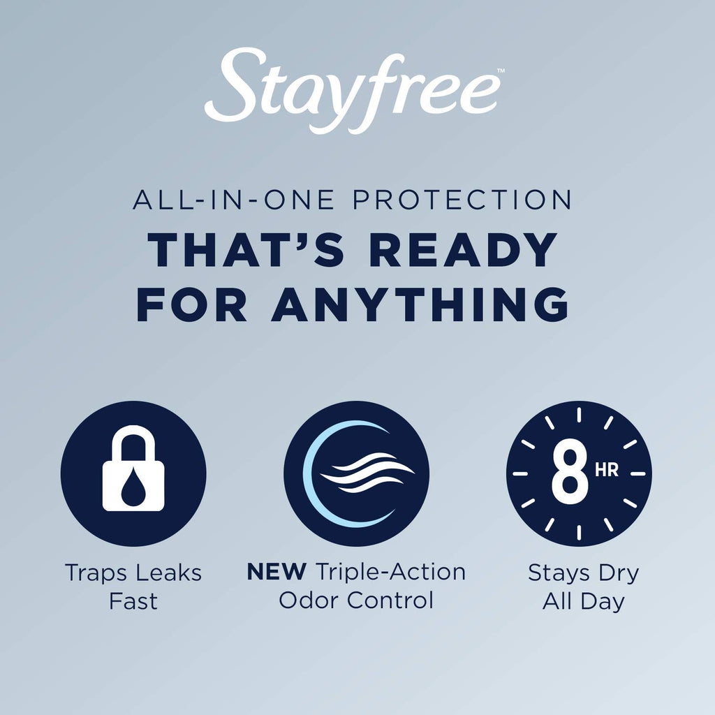 Stayfree Maxi Pads, Deodorant, 66 Count