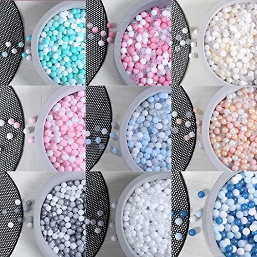 GOGOSO Ball Pit Balls for Toddler, Baby Plastic Playballs Kids Soft Pastel Pelotas Non-Toxic BPA-Free,Pink+Gold+White+red+Purple,100 Balls