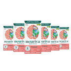NEURIVA Original Brain Supplement for Memory, Focus & Concentration + Learning & Accuracy with Clinically Tested Nootropics Phosphatidylserine and Neurofactor, Caffeine Free, 30 Capsules (6 Pack)