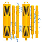 Joepoe SPA Mineral Stick, Hot Tub Stick with 4 Months Lifetime Universal for Hot Tub & Pool, Spa Mineral Cartridge Keeps Water Crystal Clear (Yellow,2-Pack)