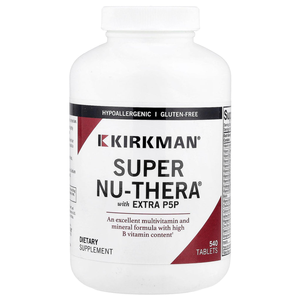 Super Nu-Thera with Extra P5P, 540 Tablets, Kirkman Labs