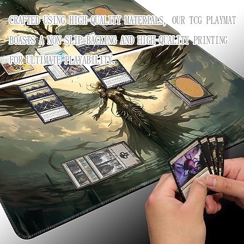 MTG Playmat - Non-Slip Backing Printing, Ideal for Card Game Enthusiasts TCG Playmat (MTG1-Disaster befalls)