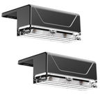 LIANGLOME 2PK Solar Fence Lights Outdoor - 3000/4000/6000K 3 Mode, IP65 Waterproof Fence Lights Solar Powered, Dusk to Dawn Solar Light for Outside, Backyard/Step/Patio/Deck/Stair Railings and Wall