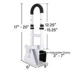 Vaunn Medical Bathtub Handle Grab Bar and Safety Rails for Seniors, Height Adjustable Tub Handles