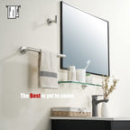 JQK Bathroom Towel Bar, 15 Inch 304 Stainless Steel Thicken 0.8mm Towel Rack, Towel Holder Brushed Finished Wall Mount, Useable Length 12 Inch, TB110L12-BN