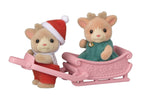 Calico Critters Reindeer Family - Set of 4 Collectible Doll Figures for Ages 3+