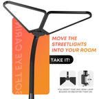 AILBTON Ultra-Large Gooseneck Desk Lamp with Clamp| Dual-Source Super Bright LED Study Light with Flexible Arms, 5 Brightness & 4 Color Modes for Home Office/Reading