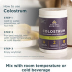 Ancient Nutrition Colostrum Superfood Powder, Grass Fed Bovine Colostrum, Supports Healthy Gut Microbiome and Immune System, Clinically Studied Lactoferrin & Probiotics, Lemon Bar, 60 Servings