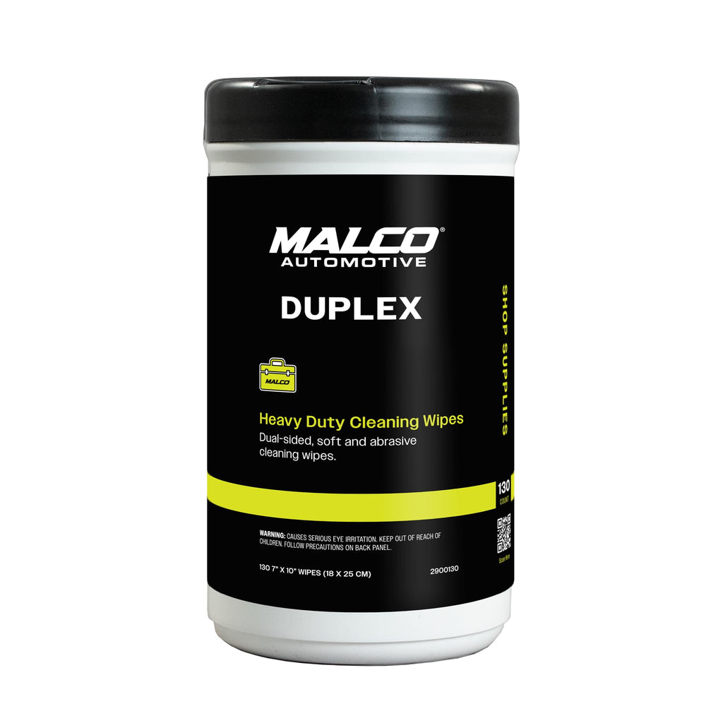 Malco Duplex Heavy Duty Cleaning Wipes for Home and Auto, 130 Wipes
