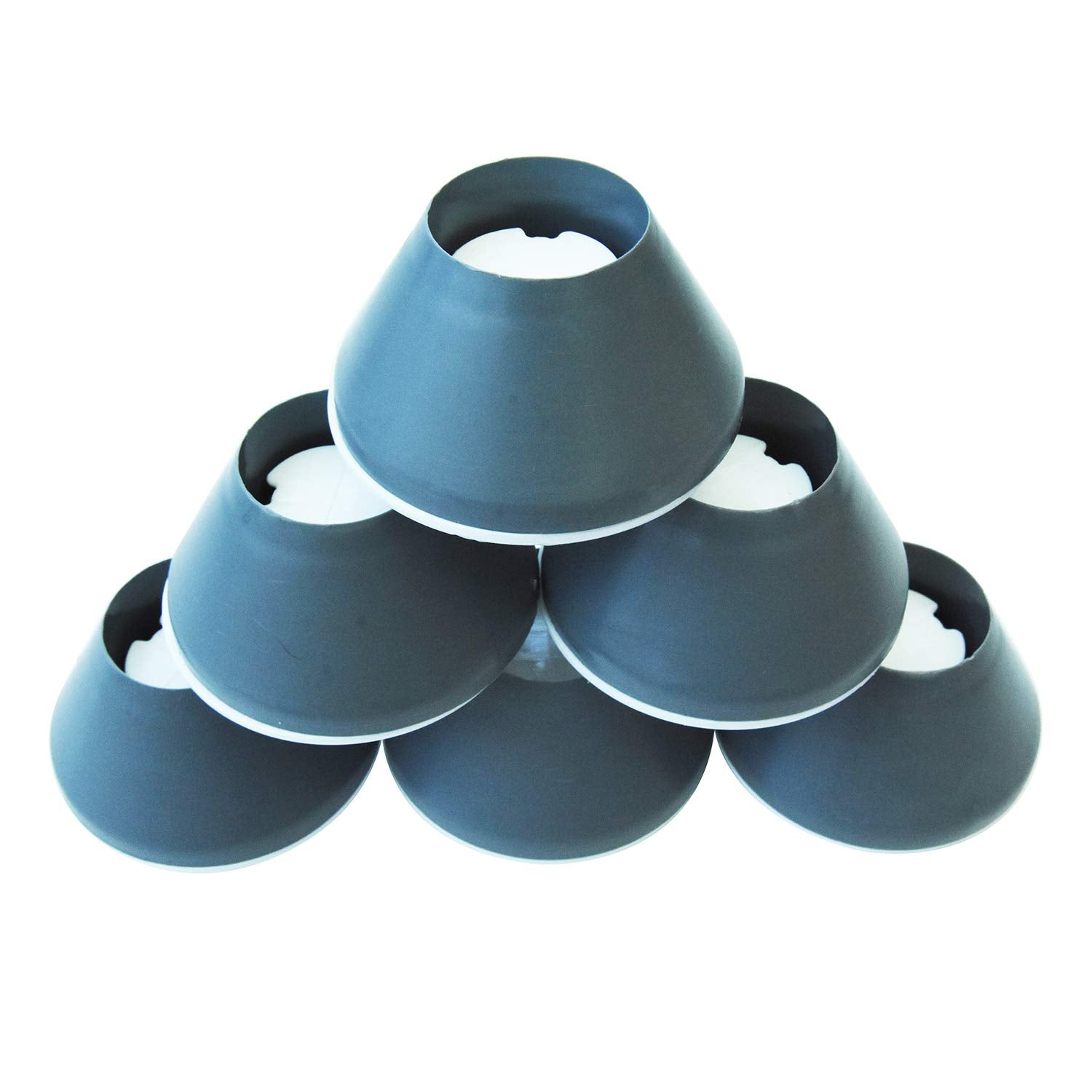 Easy To Use Products | Walker Coasters | Longer Lasting More Durable Tennis Ball Alternative | Glides Easily Over Hard Surfaces | 6 Count | Storm Gray