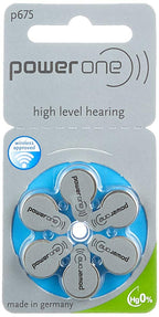 VARTA Power One Zinc Air Hearing Aid Batteries (Blue) Size 675 Pack of 60
