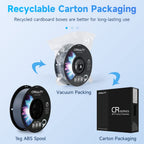 Creality ABS Filament 1.75mm, 3D Printer Filament, No-Tangling, Strong Bonding and Overhang Performance Dimensional Accuracy +/-0.02mm, 2.2lbs/Spool
