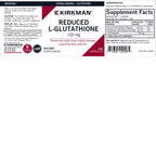 Kirkman Reduced L-Glutathione 100 mg - Hypoallergenic | 100 Vegetarian Capsules | Antioxidant