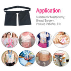 Breathable Drain Holder After Tummy Tuck Mastectomy Drainage Quick Dry Pouch Belt Supplies Mesh Nephrostomy Shower Bag for JP Drains Bulb Breast Post Surgery Black