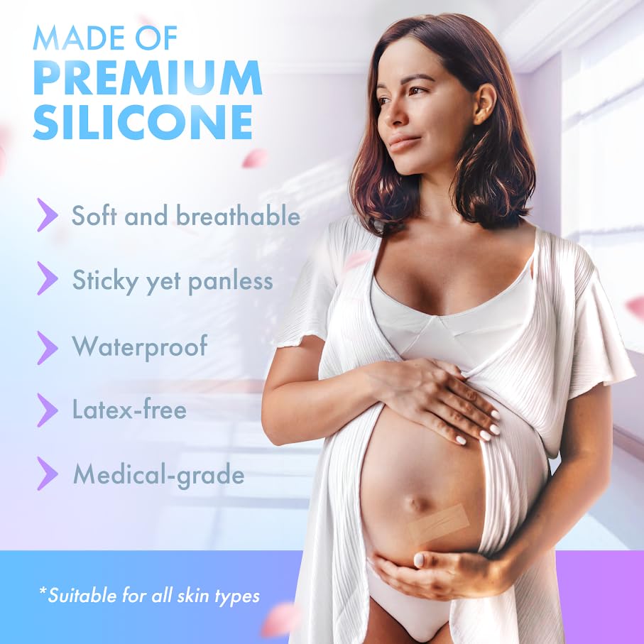 Silicone Scar Tape for Surgical Scars, Keloid, C-Section and More - Silicone Scar Sheets 130 x 1.5 inch - Effective Scar Treatment and Scar Removal for Face and Body - Silicone Tape for Scars