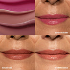 PRIME PROMETICS PrimeLip SPF 35 Lip Oil for Mature Women – UVA & UVB Shield – Intense, Long-Lasting Hydration – Vibrant Color & Non-Sticky, Shiny Gloss (Bright Berry)
