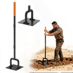 10"x10" Heavy Duty Steel Tamper Tool with 48" Handle