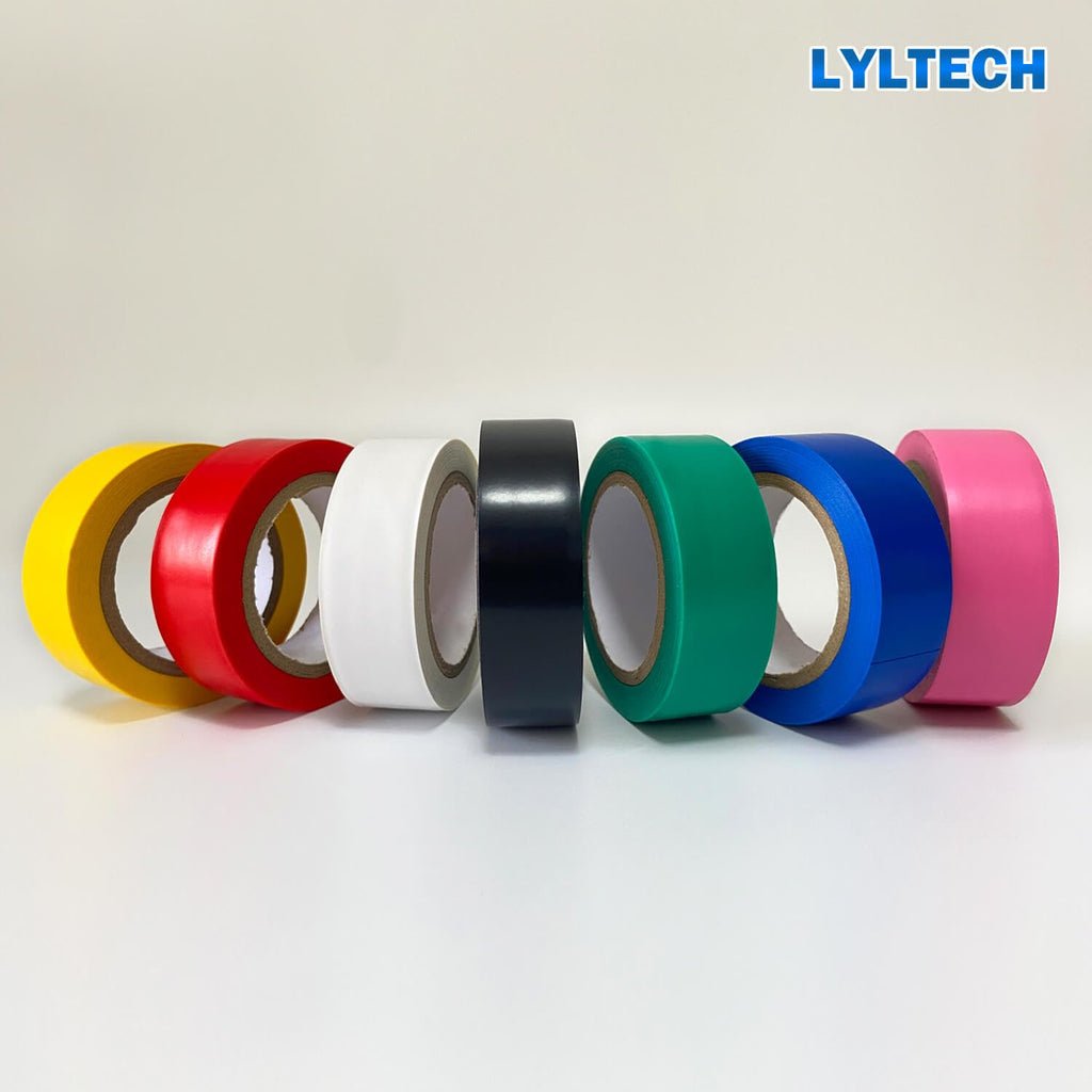 LYLTECH Electrical Tape, Multi Colored, 7 Rolls, 3/4in x 30ft