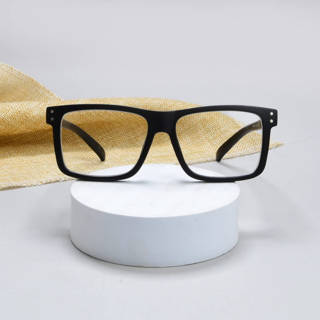 Eyekepper Oversized Reading Glasses Square Large Frame Readers for Men and Women - Black +0.50