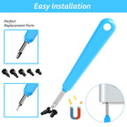 Ring Doorbell Screws Replacement, Blue Double-Ended T6 T15 Screwdriver with 20Pcs/5Set Security Screws - Battery Change & WiFi Setup for Video Doorbell Camera Replacement Kits