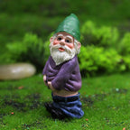 ZIXINMEI Funny Drunk Garden Gnomes 4PCS Mini Resin Figurines - Drunken Dwarf Statues for Outdoor Patio Yard Lawn Desk Decor, Waterproof Handcrafted Ornament Gift