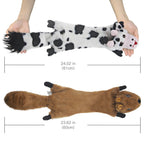 SHARLOVY Dog Squeaky Toys 5 Pack, Pet Crinkle Toy No Stuffing Animals Plush