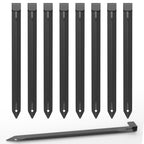 20Pcs Metal Landscape Edging Stakes, 10 Inch Garden Stakes Landscape Anchoring Spikes for Terrace Board, Landscape Edging Coil, Grass Barrier, Bender Board, Garden Liner, Black