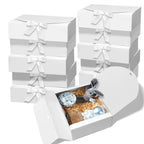 BoShahai 10 PCS White Gift Boxes with Lids 10.6x7.8x3.1 Inch Proposal box