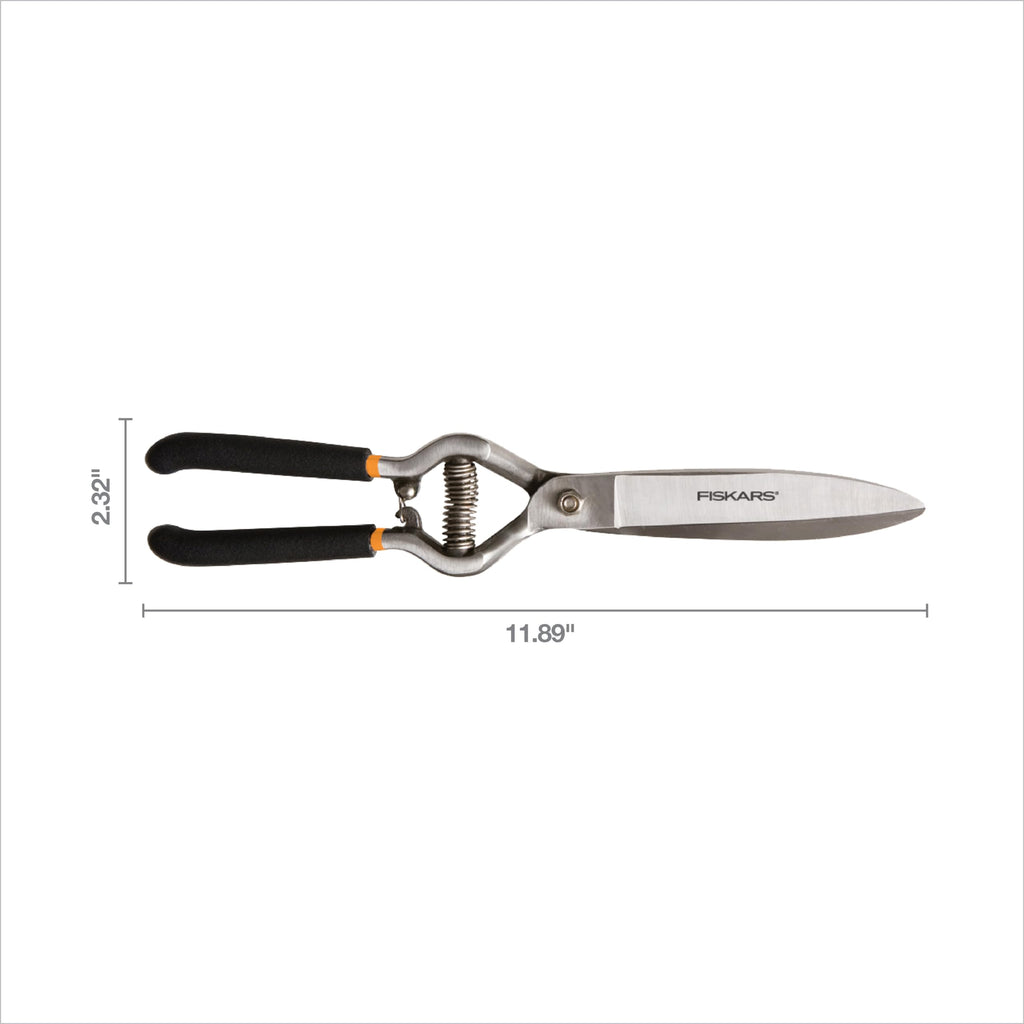 Fiskars 5" Forged Grass Shears, Handheld Grass Clippers for Lawn & Garden
